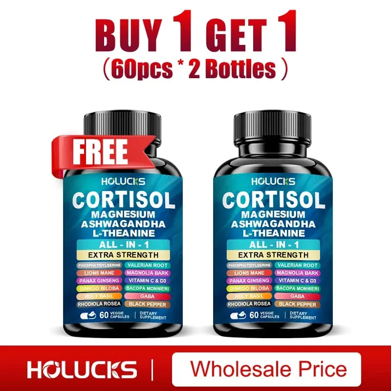 Achetez-en 1, obtenez-en 1 gratuitement ! Les capsules de cortisol de qualité supérieure soutiennent l'équilibre des hormones, réduisent les bouffées de chaleur et favorisent un sommeil réparateur, sans OGM.