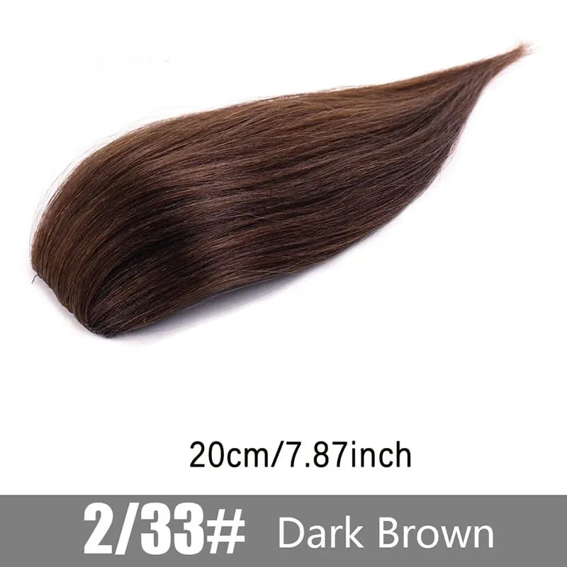 Wig synthetic pad piraso ng buhok 20cm 30cm dalawang card one-piece pad hair root pagtaas dami ng hair extension