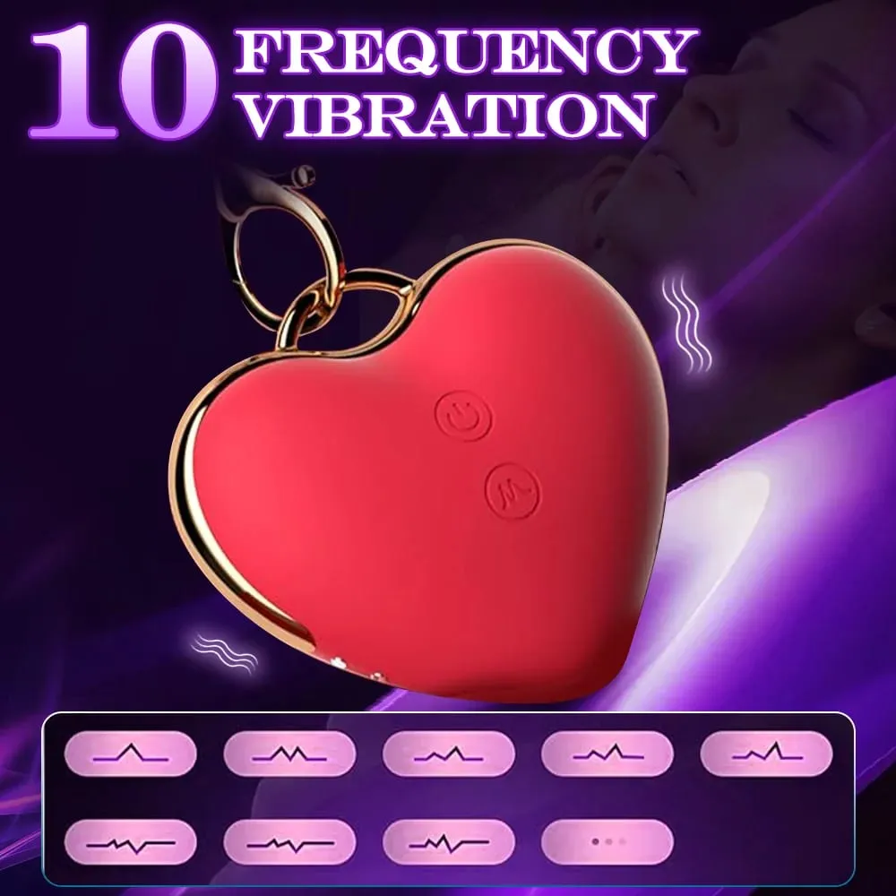 Sex Toys Mini Portable Heart-Shaped Tongue Licking Sucking Massager Powerful G-Spot Clitoral Nipple Stimulator Adult Toy for Women — image 2