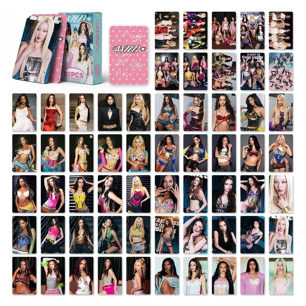 92PCS Korean Hot Idol New Album "WILD" HD Lomo Cards MANON SOPHIA DANIELA LARA MEGAN YOONCHAE High Quality Small Cards Fans Gift — image 2