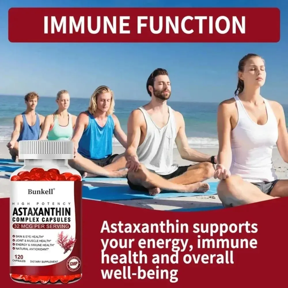 Antarctic Krill Oil 120mg Astaxanthin 32mcg Capsules(EPA DHA) Support Joint and Skin Immunity Cardiovascular Health — image 4