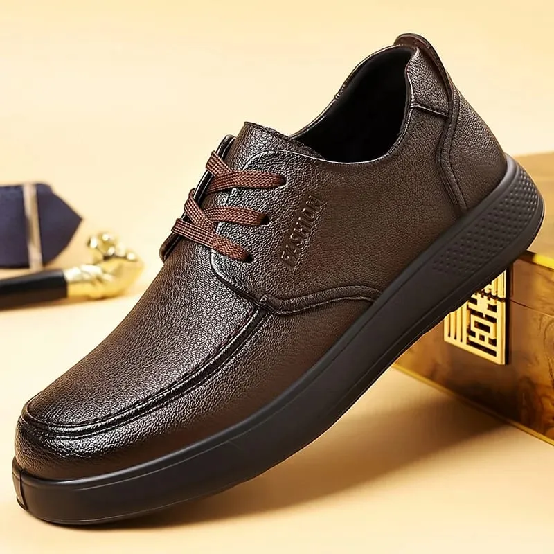 2026 New Designer Solid Color Leather Shoes for Men Soft Sole Fashion Loafers Man Spring Summer Autumn Business Casual Shoe Male — image 8