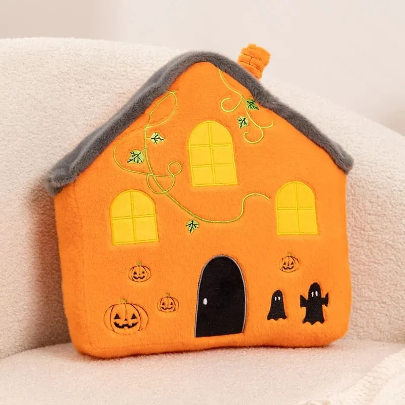 New Creative Halloween Ghost Plushie Soft Toy Pumpkin House Plush Pillow Funny Spooky Decor Cushion for Party Home — image 9