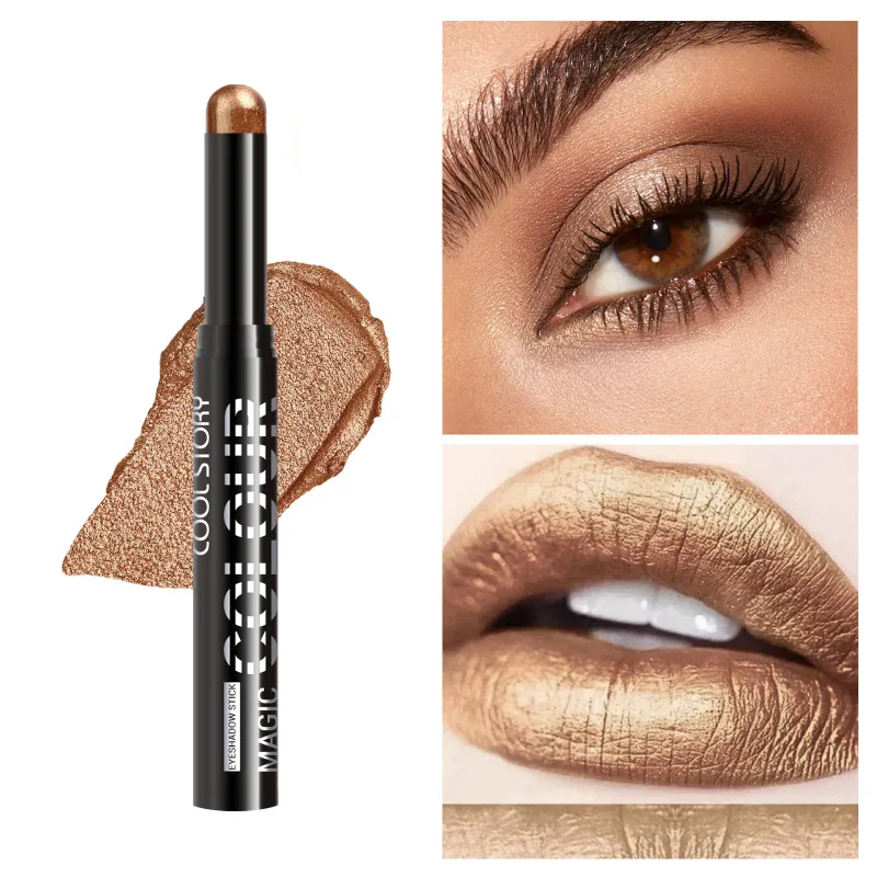 2 in 1 Eyeshadow Lipstick Stick Pencil Waterproof Glitter Brighten Matte Eye Shadow Makeup Pigment Eyeshadow Pen — image 29