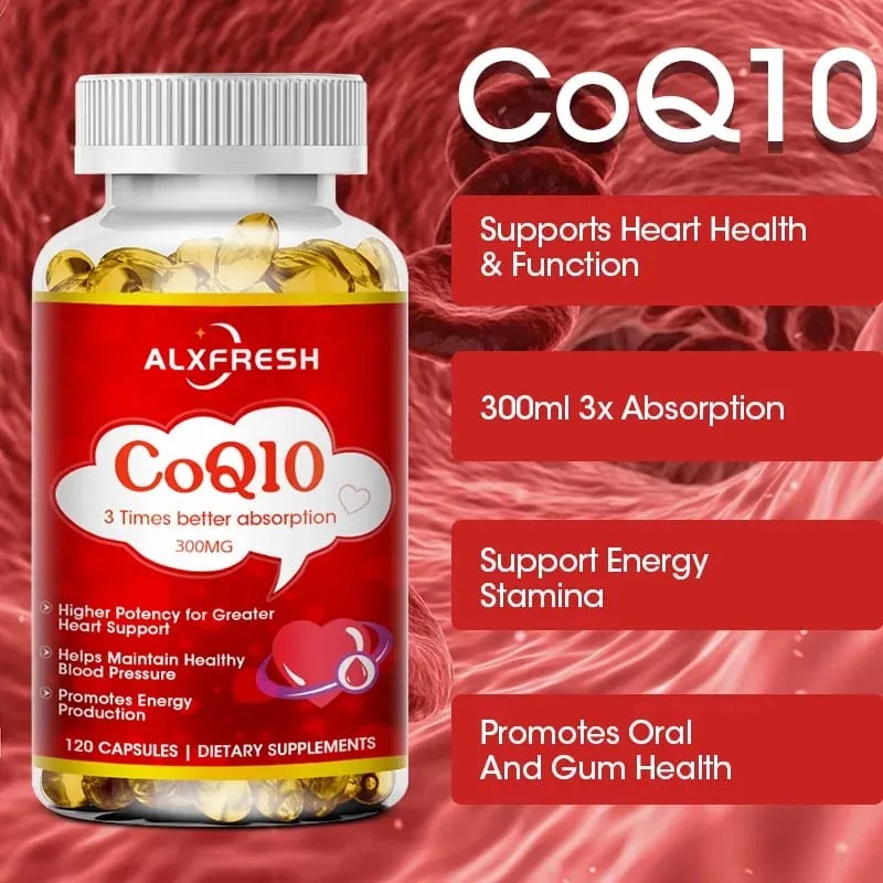 Alxfresh CoQ10 300 mg - 3x absorptie | 120/60 portie | Co-enzym Q-10 | Niet-GMO glutenvrij veganistisch | Dieetvitaminessupplement — image 5