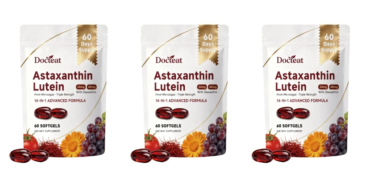 Triple Strength Eye Supplement Lutein Astaxanthin Zeaxanthin Vision Support for Screen Glare & Digital Eye Strain 60 Softgels — image 10