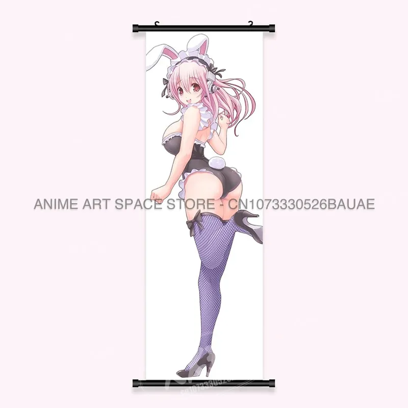 Video game Wall Artwork Canvas Scrolls Picture Anime Movie Role Poster Hanging Painting Print Home Decoration For SUPER SONICO