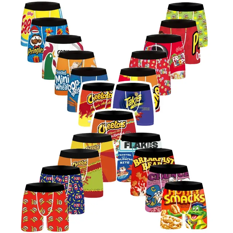 3-Pack Fashionable Men's Boxer Shorts, Komportable, Malambot, Fashionable, Printed, Casual at Versatile na Panlalaking Underwear 3256813065858825 — image 7