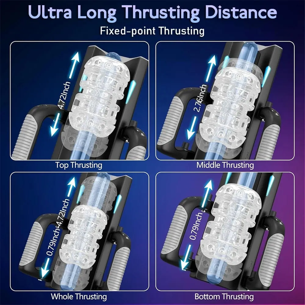 12cm 6-Segment Fixed-point Telescopic High Speed Male Masturbator One-Key Burst Masturbation Cup Trainer Sex Toys for Men — image 4