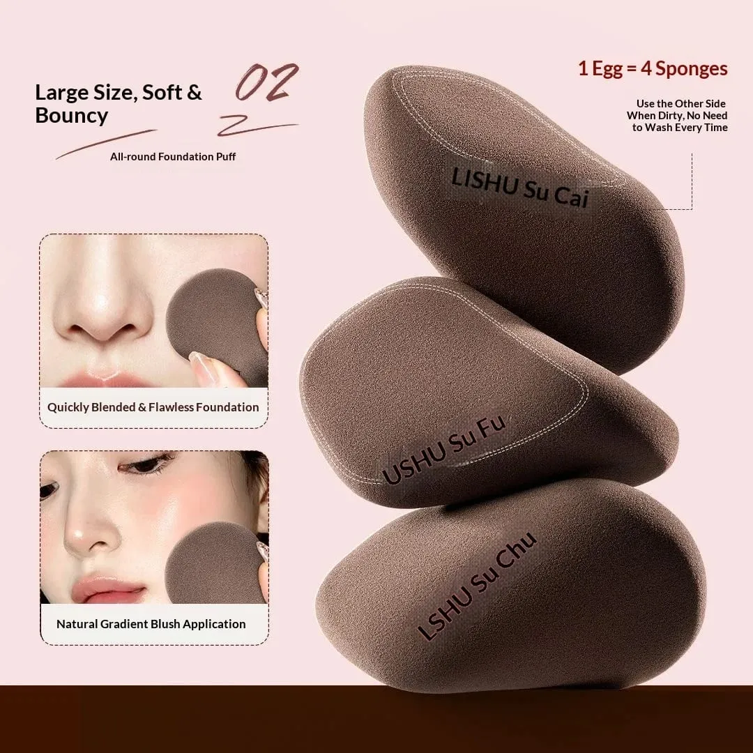 2PCS Finger Shape Makeup Sponge Set Precision Detail Face Cosmetic Tool Reusable Cosmetic Puff for Foundation Highlighter — image 2