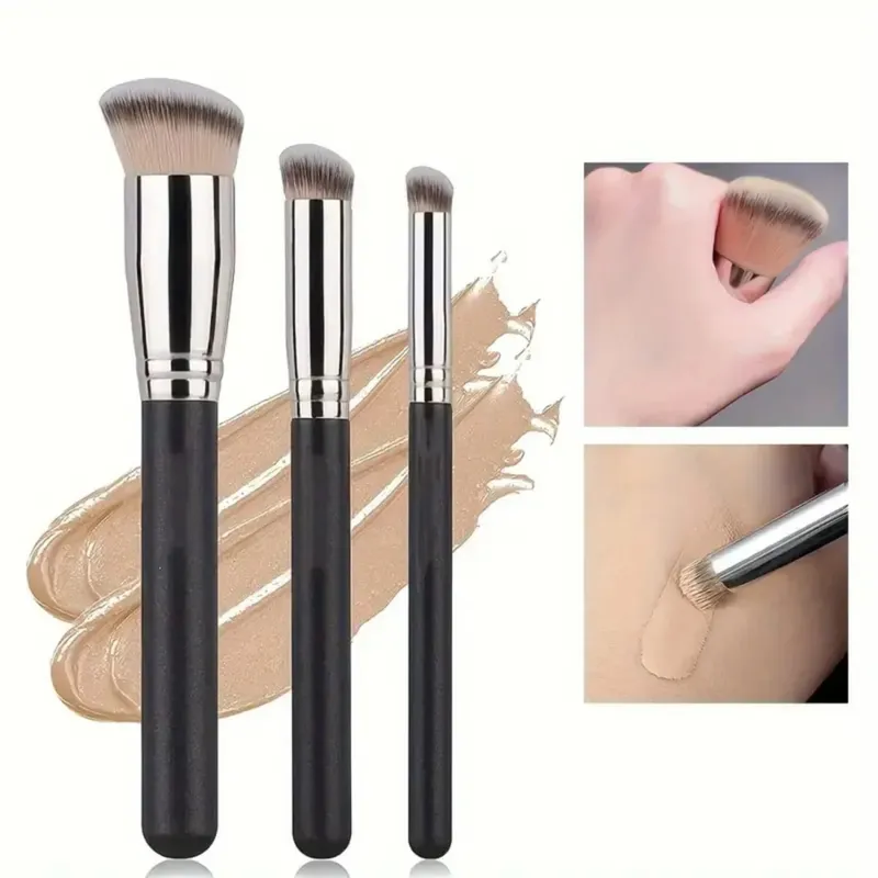 Foundation Concealer Brush Premium Contour Blusher Brushes Flawless Under Eye Dense Face Makeup Brush For Blending 170 270 370 — image 2