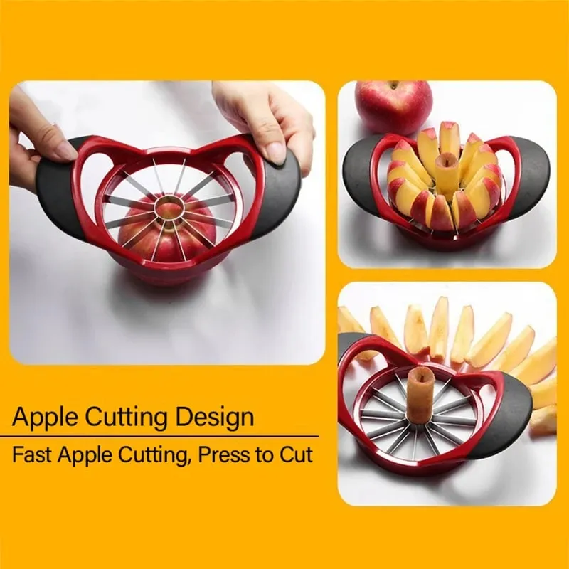 Stainless Steel Apple Slicer & Corer Super Sharp Apple Cutter Peeler Apple Sharpener Tool Multifunctional Fruit Cutter SGGJ007 — image 4