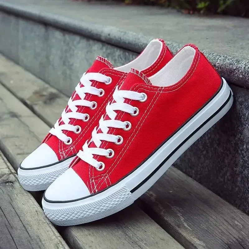 Men's Canvas Shoes Breathable Casual Sneakers Korean Style Versatile Student Flat Heel Low Cut Durable TPR Outsole Fashionable — image 6