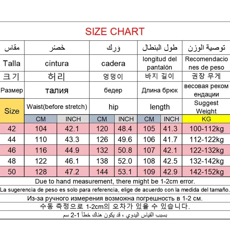 42-50 Plus Size Men's Jeans Business Casual Denim Pants High Waist Straight Leg Loose Elastic Comfortable Trousers Male Clothing — image 3