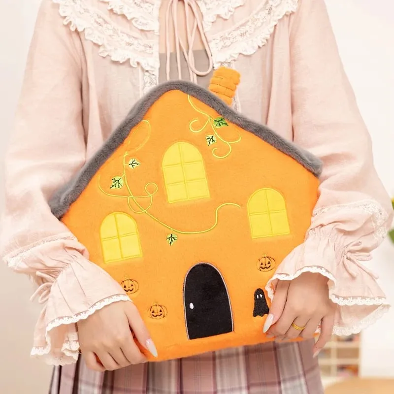 New Creative Halloween Ghost Plushie Soft Toy Pumpkin House Plush Pillow Funny Spooky Decor Cushion for Party Home — image 7