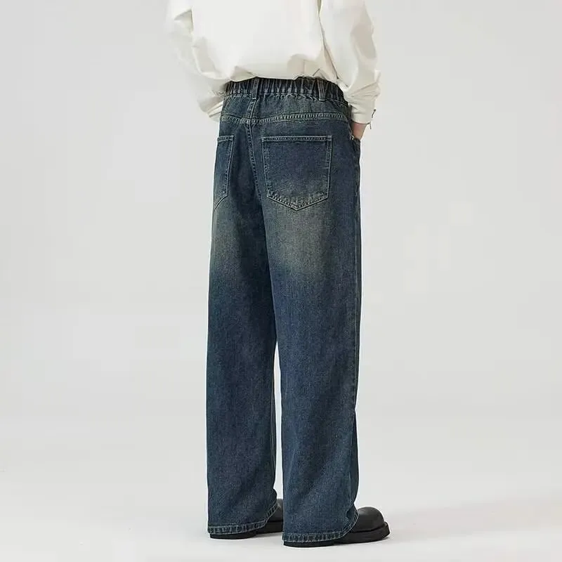 New Fashion Women Men's Wide Leg Jeans Loose Fit Straight Leg Trousers High Quality Vintage Denim Pants for Streetwear Y2k — image 5