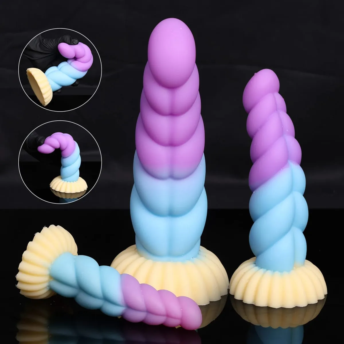 Fantasy Anal Plug Dildos Prostate Clit G-Point Stimualor Vagina Massage Butt Plug Soft Silicone Adult Sex Toys for Women and Men — image 5