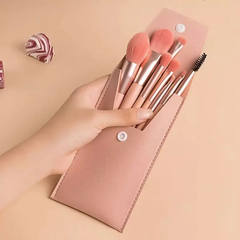 8Pcs Mini Soft Makeup Brushes Set Foundation Blush Powder Eye Shadow Highlighter Blending Make Up Cosmetic Brush Beauty Tool — image 3