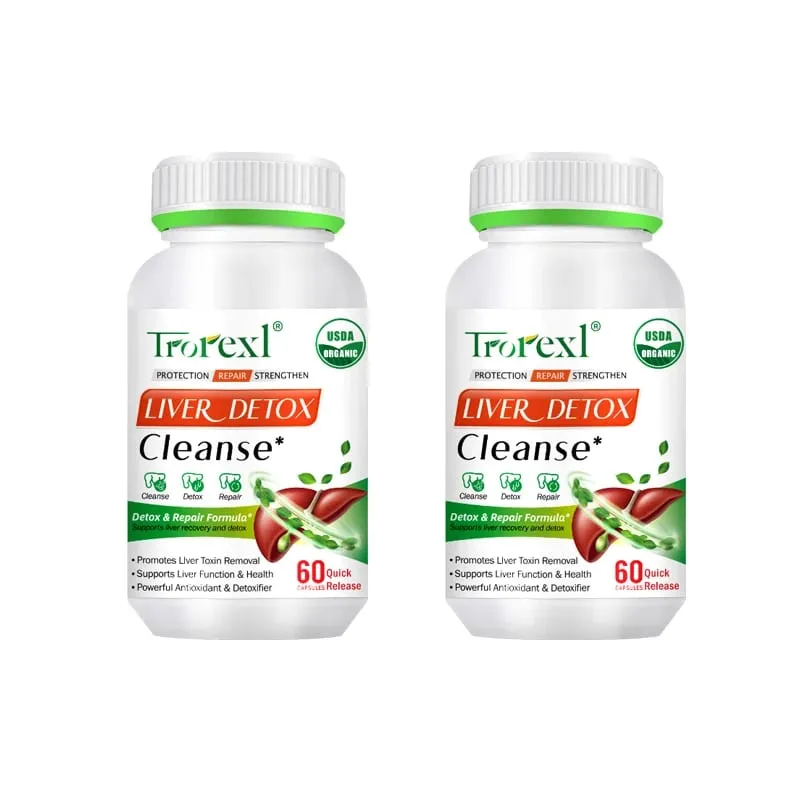 Leberreinigungs-Detox-Kapseln Gesundheit Leberunterstützung Darmreinigung Reparaturpillen Verhindern Sie Leberzirrhose Fettleber Natürliche Kräuter — image 8