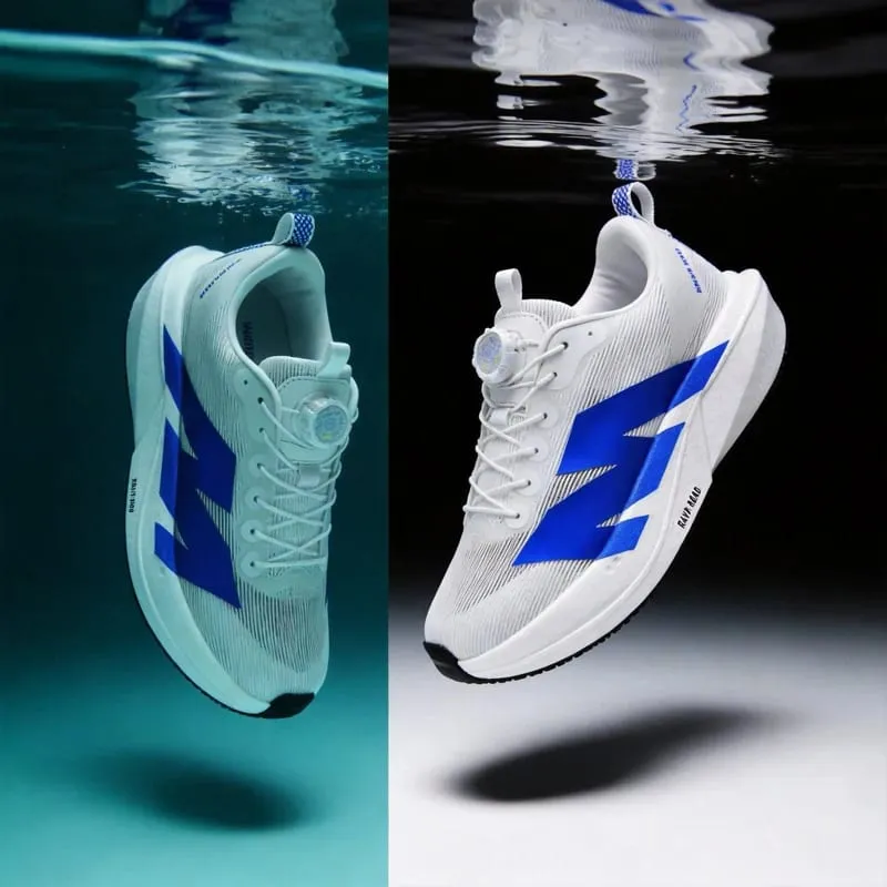 Men's Running Shoes Rotating Buckle Jogging Foam Carbon Plate Cushioning Women's Training Shoes Sneakers — image 3