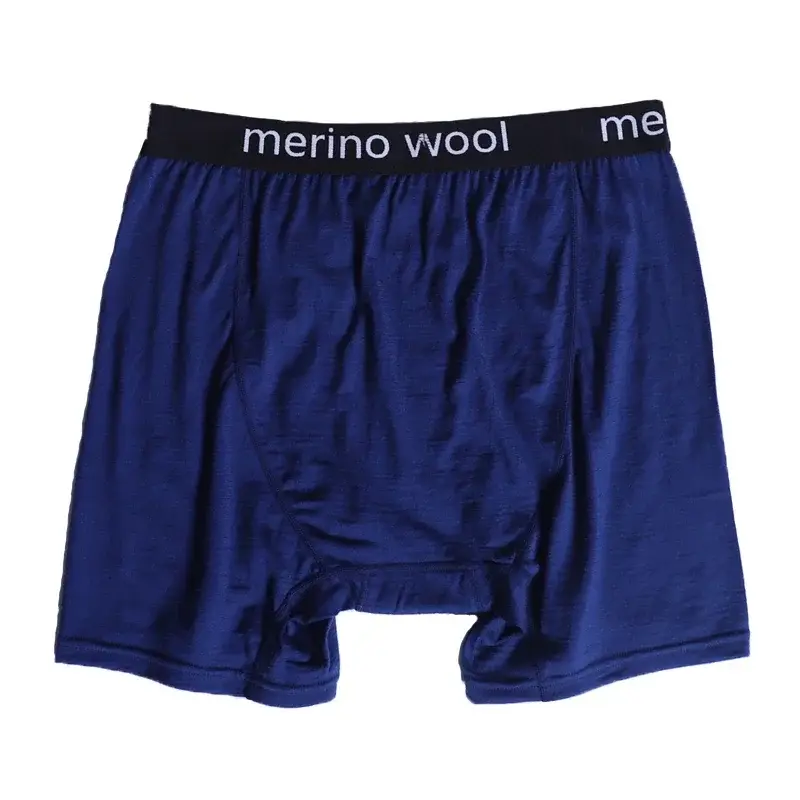 100% Merino Wool Mens Lightweight Boxer Brief Merino Wool Underwear Soft Moisture Wicking Breathable Sports Hiking Underpants