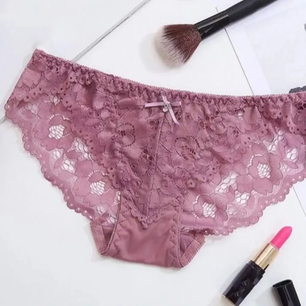 Sweet Mesh Lace Flower Bra Low Waist Non Slip Bra Panties Set Lingerie Bowknot Push Up Bra Women Women — image 5
