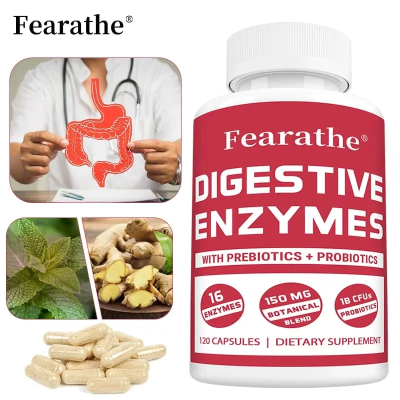 Digestive Enzyme Capsules - with Probiotics & Prebiotics Support Gut Health Immune Support Promote Digestive Health — image 3
