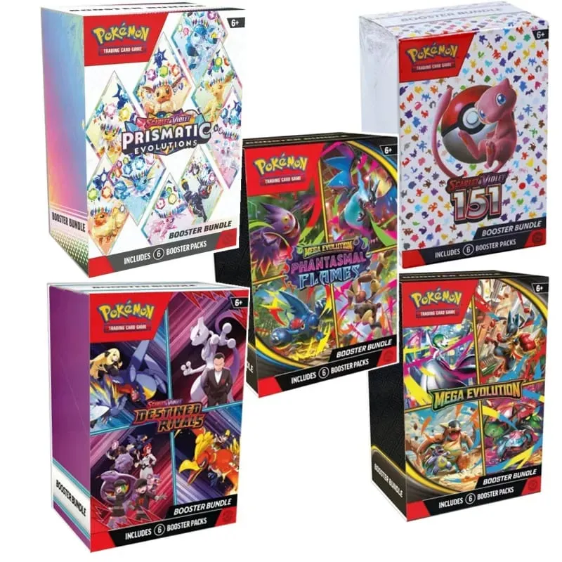 Pokémon Cards game V10 Booster Phantasmal Destined Rivals Prismatic Evolutions Scarlet Violet 151 Booster Transaction Card Toy — image 1