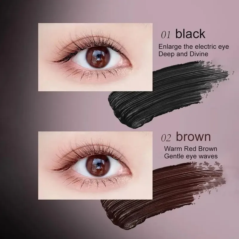 EyeLashes Mascara Waterproof Silk Fiber Mascara Black Long Curling Eyelash Extensions Non-clumping Eyes Makeup Cosmetics — image 5