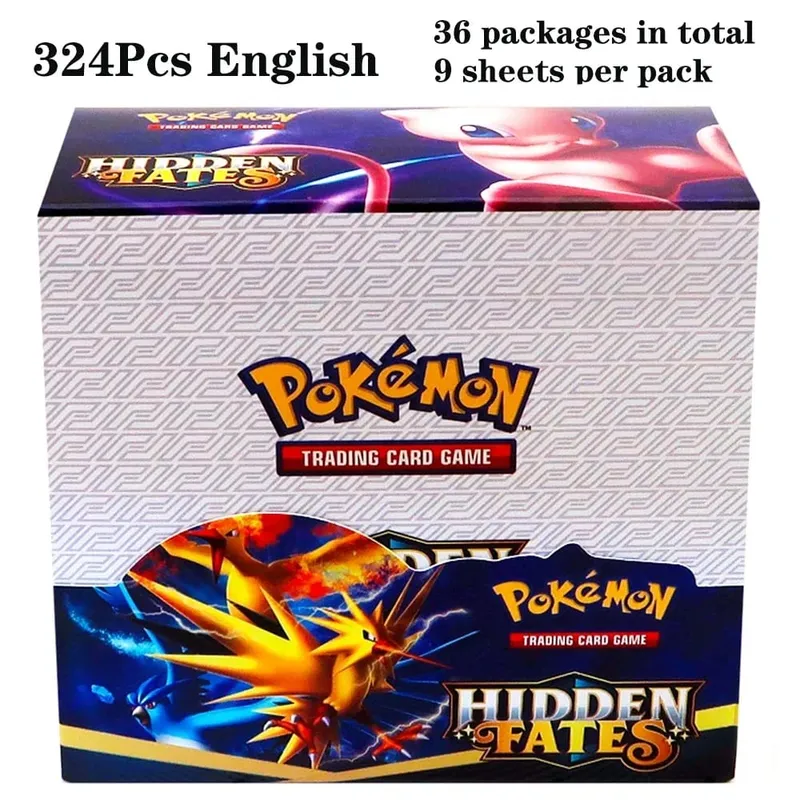 324Pcs Pokemon TCG: Sword & Shield Tempest Bonds Booster Box Trading Card Game Pokemon Card Kids Toys Board Game