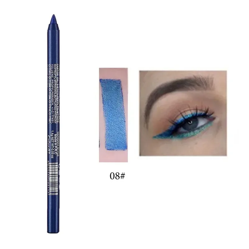 Crayon Eyeliner nacré 17 couleurs, coloré, imperméable, longue durée, mat, lisse, facile à porter, fard à paupières, stylo Eyeliner, maquillage pour les yeux