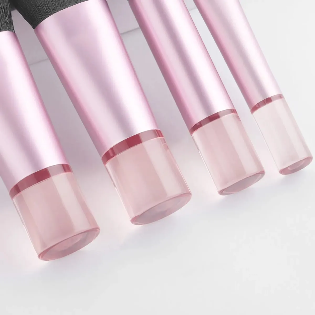 10-delt mini makeup børste sæt med taske Bærbar rejsestørrelse makeup børste fås i flere farver