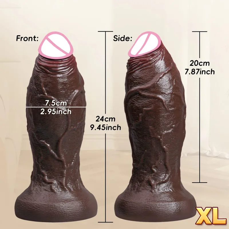 XXL Spuer Bigger Realistic Dildos Thick Silicone Anal Dildo Expander Thick Penis Adult Sex Toys Masturbation Butt Plug 18+ — image 9