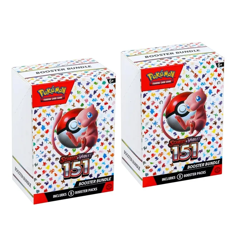 Scarlet Violet 151 Pokemon PTCG English Mega Phantasmal Flames Booster Bundle Version ME02 Trainer Box Collected Trading Cards — image 1