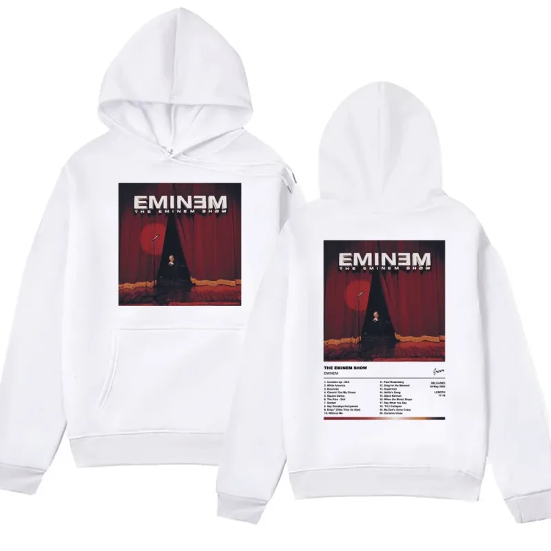 Eminem singer men's and women's hooded sweatshirts 90s retro Harajuku clothing casual hoodies fashionable hooded sweatshirts — image 3