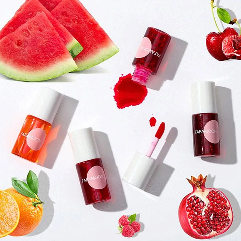 Mini Water Liquid Tint Hydratační lesk na rty Mirror Lip Glaze Dlouhotrvající voděodolná rtěnka Rosered Lip Cheek Rouge Cosmetic — image 6