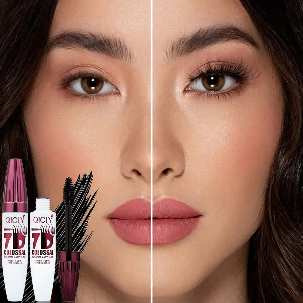 7D Volumizing &Curling Black Mascara Smudge-Proof Natural Lash Lift & Curl Flake-Free Non-Clumping Waterproof Eye Makeup Mascara — image 4