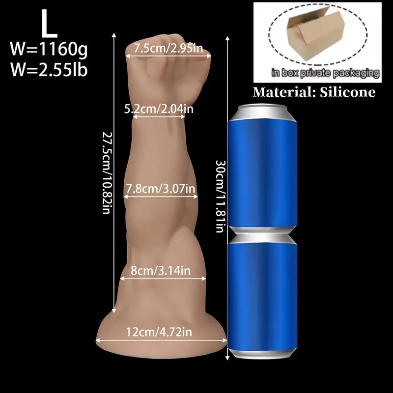Huge Fist Hand Anal Plug Arm Dildo Vaginal Butt Dilator Deep Stimulator Anus Expander Big Dildo Masturbator Adult Anal Sex Toys — image 9