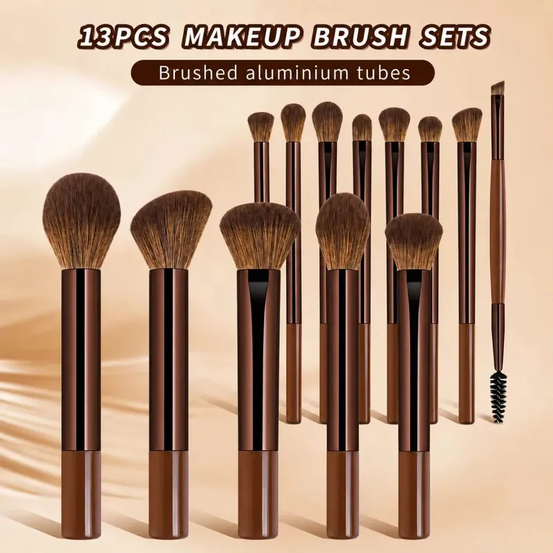 Brush Set Includes 14pcs Makeup Brushes + 1pc Makeup Bag + 2pcs Makeup Sponges Containing Foundation Brush Blush Brush — image 6