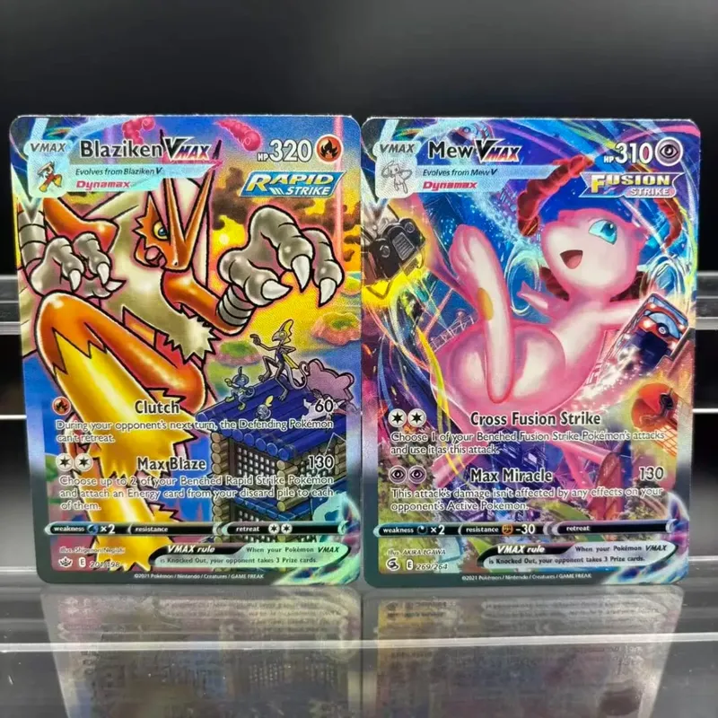 DIY Collection Cards Psyduck Salamence Crobat Mewtwo ex EN Self Made Single Card Classic Game Anime Card Gift Toy — image 6