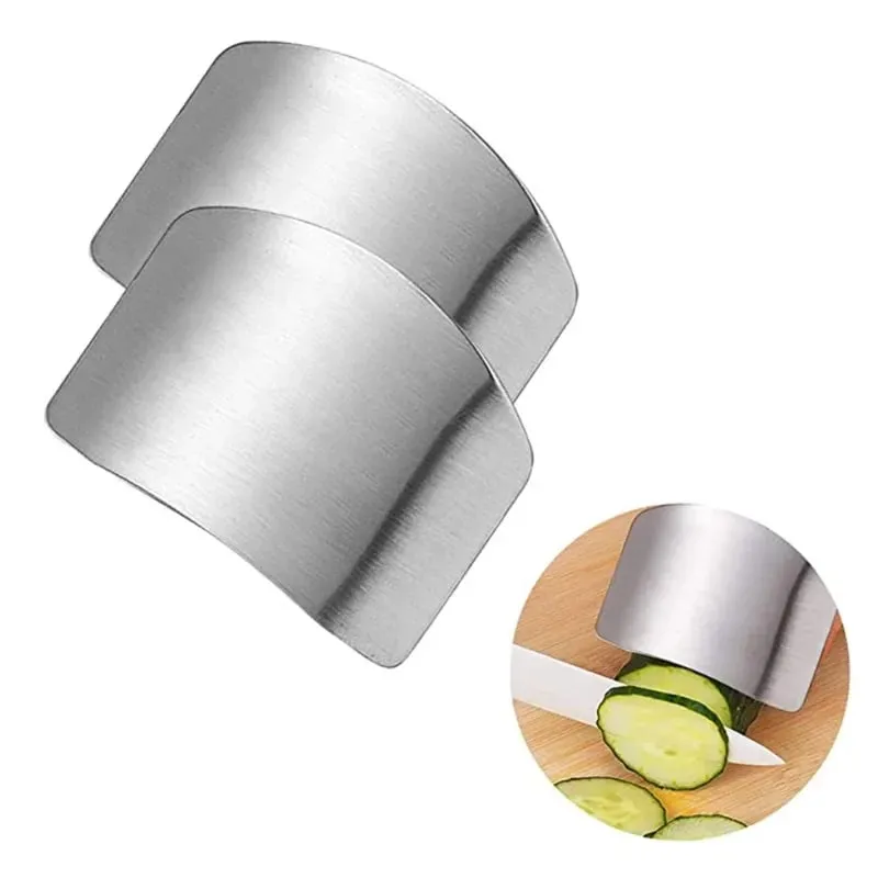 Stainless Steel Finger Protector Kitchen Knife Cutting Cooking Finger Protector Safe Kitchen Durable Chop Shield Cut Gadget — image 5