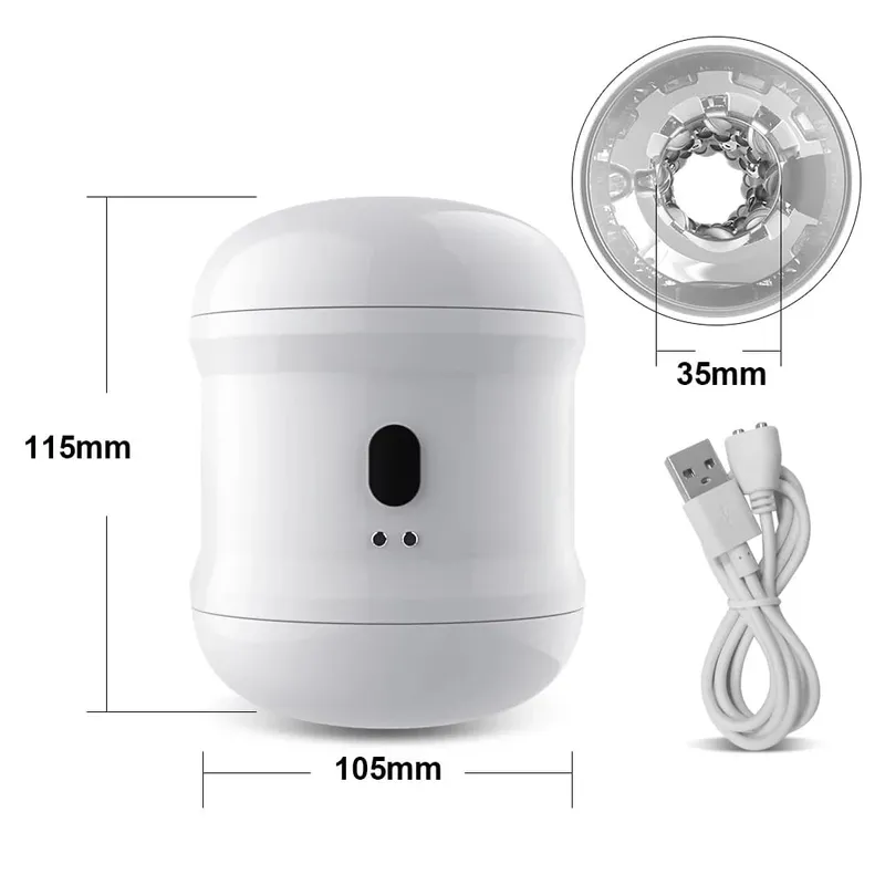 Automatic Male Masturbator Vibrating Men Open-ended Pocket Pussy Masturbation Cup Soft Silicone Adult Goods Sex Toy for Men — image 9