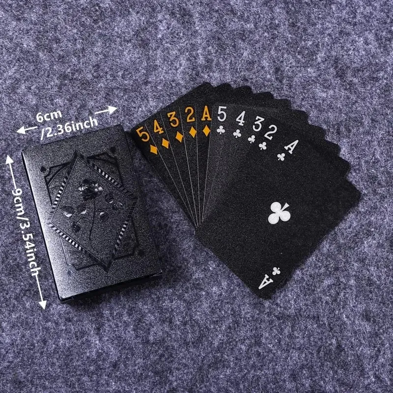 Black Gold Poker Cards Waterproof Design For Board Game Magic Show Daily Gathering Hobby Collection Indoor Entertainment — image 5