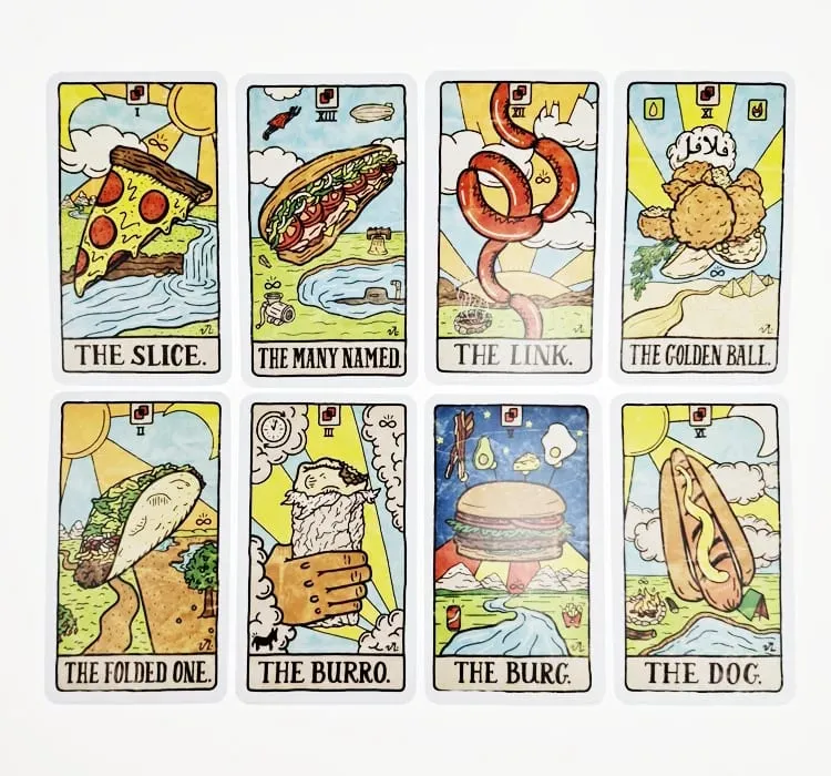 New 78 Illustrated Food&Drink Cards Tarot Collection Food Fortunes Mystical Deck Board Games Imaginative Divination — image 4