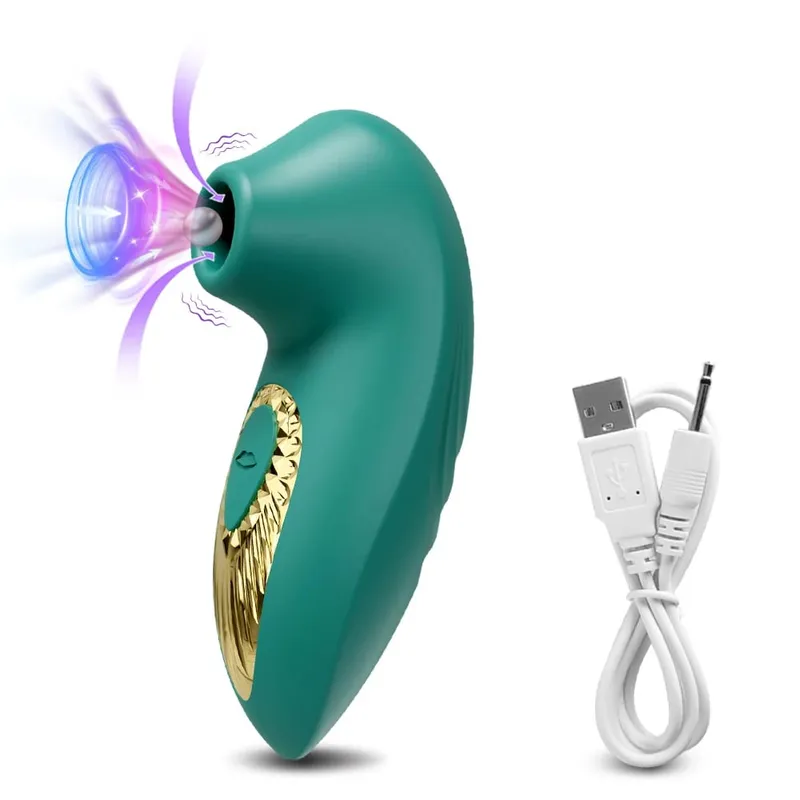 Clit Sucker Vibrator Vacuum Sucking Vibrating Clitoris Nipples Stimulator Female Masturbator Adult Goods Sex Toy for Women