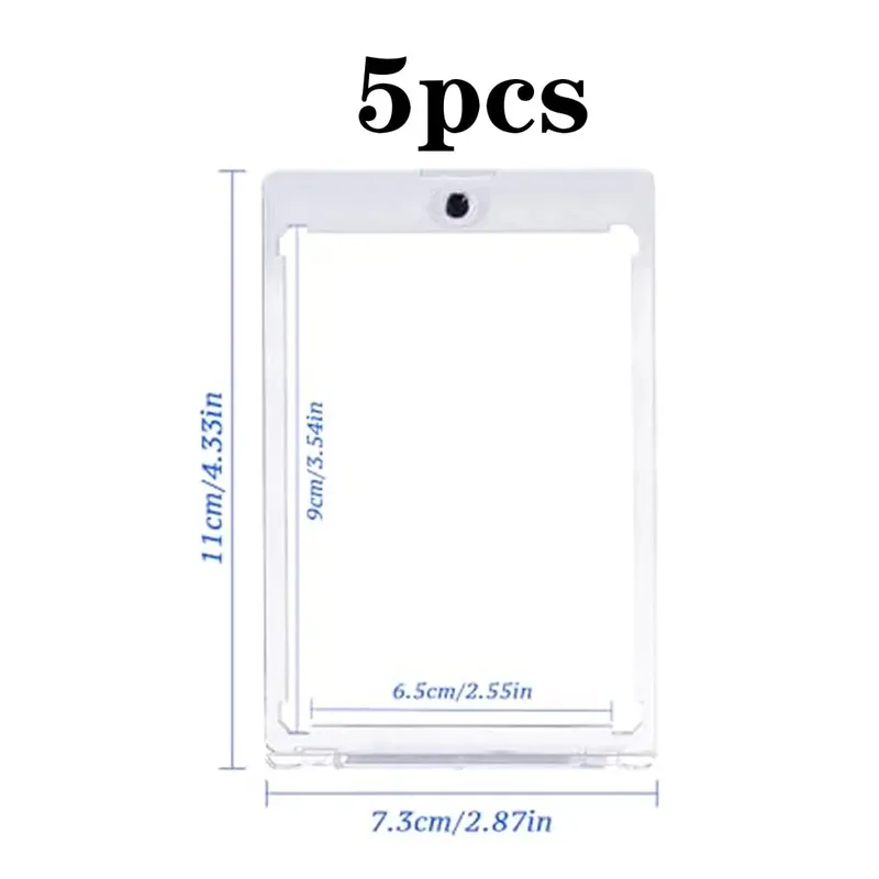 35PT Magnetic Card Holder Set Display Case Fit for YuGiOh Pokmon Game Sports Trading Cards Sleeves Hard Acrylic Protector Toy — image 12