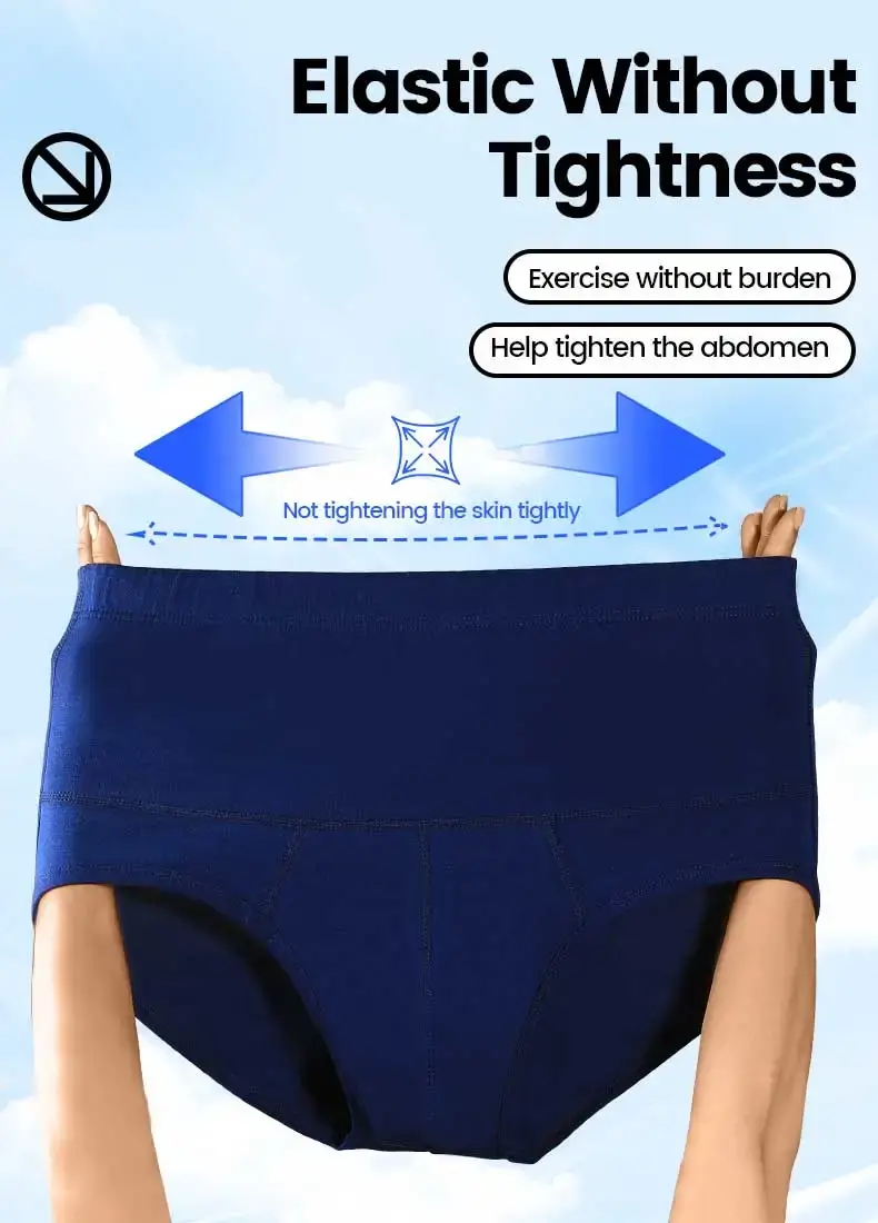 Men's cotton underpants, high-waisted, slimming, waist-protecting, enhanced warmth, short underpants for overweight sportswear