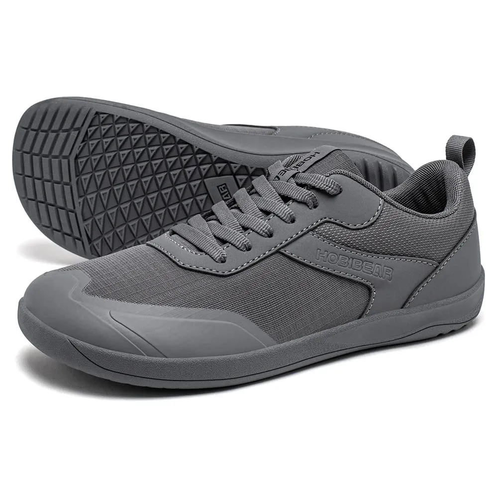 Chaussures à bout large hommes femmes minimaliste maille baskets en cuir artificiel à lacets chaussures de marche légères et respirantes