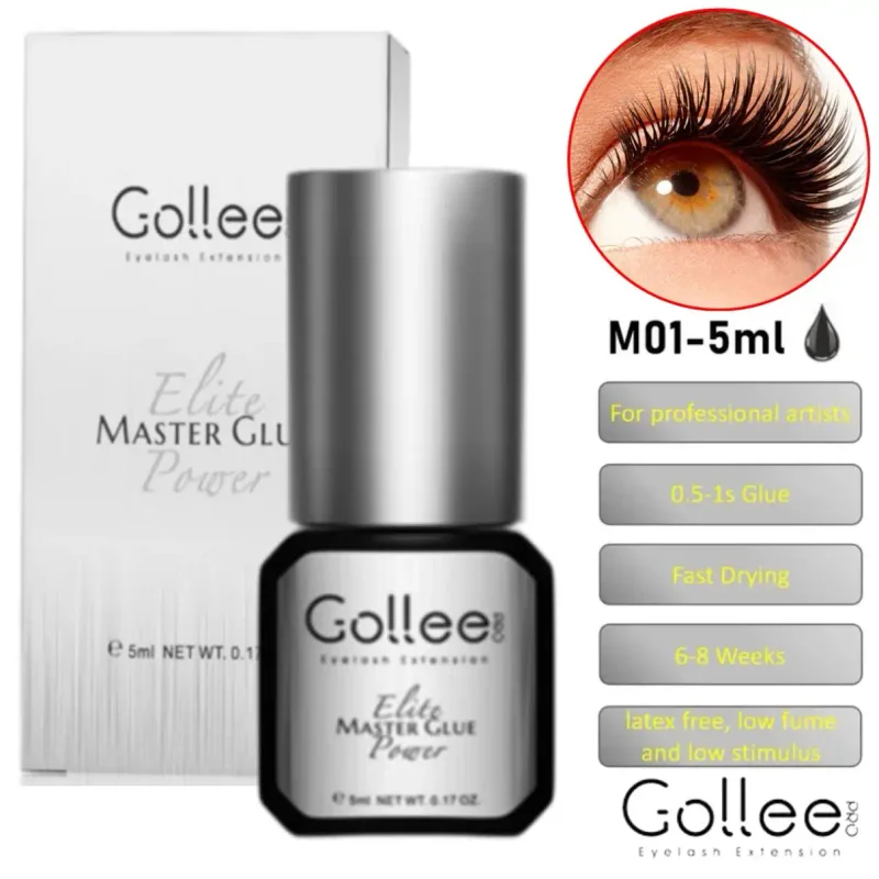 Gollee For Master of Eyelash Grafting 0.5s Fast Drying Retention 6-8 Week Eyelash Extension Glue Waterproof Max Bonding