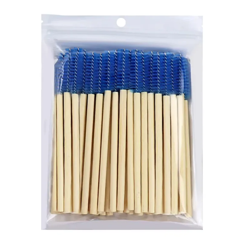 50Pcs Bamboo Handle Eyelash Brushes Mascara Wands Applicator Eye Lashes Extension Brush Eyebrow Spoolie Brushes Makeup Tool — image 17
